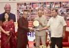 'मेरी माटी मेरा देश' अभियानात योगदान देणाऱ्या मान्यवरांचा राज्यपाल रमेश बैस यांच्या हस्ते सन्मान.