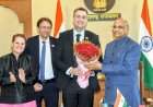 डेन्मार्क संसदेच्या तीन उपाध्यक्ष्यांनी घेतली राज्यपालांची भेट.