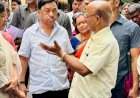 खासदार नारायण राणे यांनी खारेपाटण येथील नुकसानग्रस्त भागाची केली पाहणी.  नुकसानीचे पंचनामे तातडीने शासनाकडे पाठवा; अधिकाऱ्यांना दिल्या सूचना