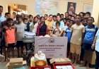 अन्नपूर्णा सेवा फाऊंडेशनतर्फे रोणापाल येथील छात्रालयाला जीवनावश्यक वस्तूंचे वाटप