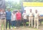 कुणकेरीमध्ये विनापरवाना साग नगांची वाहतूक करणारे तिघे जण पकडले