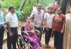 उभादांड्यातील दिव्यांग भगिनीला व्हीलचेअर प्रदान.....साईकृपा संस्थेचा सामाजिक बांधिलकीचा आदर्श उपक्रम