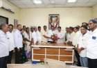 गोकुळ दुध संघातील विजयाबद्दल सिंधुदुर्ग काँग्रेस पदाधिकाऱ्यांकडून सतेज पाटील यांचे अभिनंदन