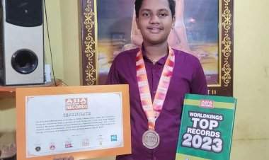 पार्थ मेस्त्रीच्या कलाकृतीची आशिया बुक ऑफ रेकॉर्ड्स मध्ये नोंद.