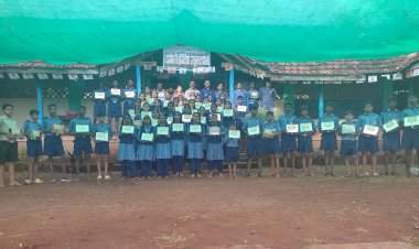 दाभोली इंग्लिश स्कूल येथे 'आमची शाळा बचत शाळा' उपक्रम संपन्न.