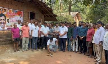 आ.वैभव नाईक यांच्या उपस्थितीत बांदिवडे गावातील विविध विकास कामांची भूमिपूजने.