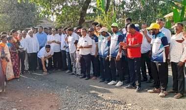 घावनळेत ३ कोटी ५४ लाख आणि नेरूर येथे २ कोटी ३९ लाखाच्या रस्त्यांचा आ.वैभव नाईक यांच्या हस्ते शुभारंभ.