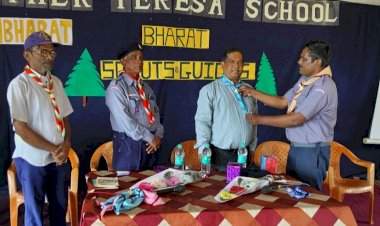 मदर तेरेसा स्कूल येथे स्काऊट गाईड शिबिर संपन्न.