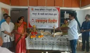 तुळस येथील रक्तदान शिबिराला उत्स्फूर्त प्रतिसाद; ४३ जणांनी केले रक्तदान.