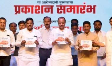 अर्थसंकल्पात आरोग्यासाठी भरीव तरतूद : उपमुख्यमंत्री अजित पवार.  'आरोग्यसाथी-जपू या ऐश्वर्य आरोग्याचे' या पुस्तकाचे प्रकाशन.