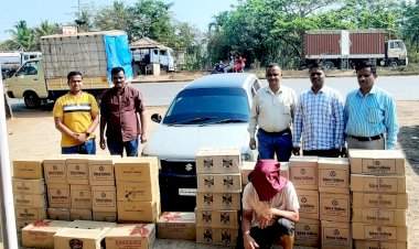 इन्सुलीत राज्य उत्पादन शुल्क विभागाची मोठी कारवाई; एकूण ४ लाख ३ हजार ४४० रूपयांचा मुद्देमाल जप्त.