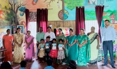 पेंडूर खरारे शाळेत गुढीपाडवा व प्रवेश वाढवा कार्यक्रमाचा शुभारंभ.