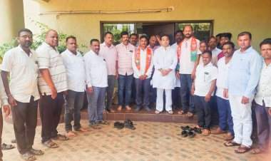 उध्दव बाळासाहेब ठाकरे पक्षाचे बीडवाडी माजी विभाग प्रमुख दिलीप उर्फ दादा भोगले यांचा भाजपात प्रवेश.