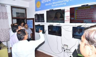 खर्च निरीक्षक अंकुर गोयल यांची मिडिया कक्षाला भेट.