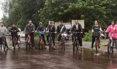 दापोलीत चार्टर्ड अकाउंटेंट सन्मानार्थ सायकल फेरी उत्साहात संपन्न.
