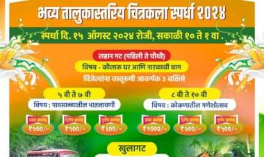 शेठ म.ग हायस्कूल देवगड येथे १५ ऑगस्ट रोजी चित्रकला स्पर्धेचे आयोजन.