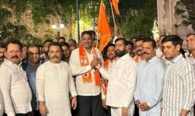 भाजपा नेते दत्ता सामंत शिवसेनेत   मुख्यमंत्री एकनाथ शिंदे यांच्या उपस्थितीत केला पक्षप्रवेश