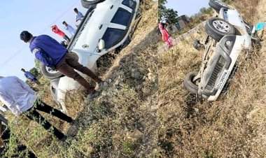 बारावीच्या परीक्षेला जाताना विद्यार्थ्यांच्या वाहनाला अपघात