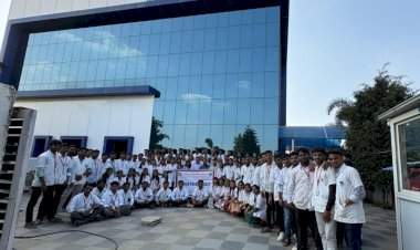 विजयराव नाईक कॉलेज ऑफ फार्मसी यांची जी.जे.सी  फार्मास्युटिकल इंडस्ट्री येथे व्हिजिट