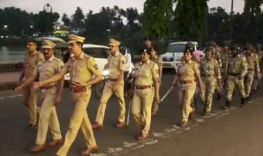 सिंधुदुर्ग जिल्हा पोलीस यांच्या वतीने सावंतवाडी शहरात दंगा काबु योजना