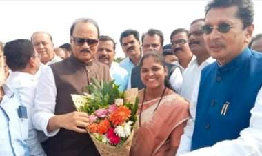 उपमुख्यमंत्री अजित पवार यांचे आंबोलीत स्वागत