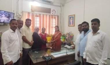 सावंतवाडी मुख्याधिकारी अश्विनी पाटील यांचे  शिवसेना उबाठा पक्षाकडून स्वागत