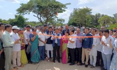 सावंतवाडी बांदा शहरातील उड्डाणपूलाचे खासदार नारायण राणे यांच्या हस्ते लोकार्पण