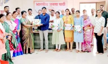 वेंगुर्लेत भाजपा आयोजित पुण्यश्लोक अहिल्यादेवी होळकर निबंध स्पर्धेचा गौरव सोहळा संपन्न