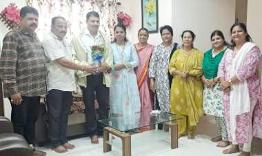 शिक्षक रामा पोळजी यांचा भाजपाच्या वतीने सत्कार