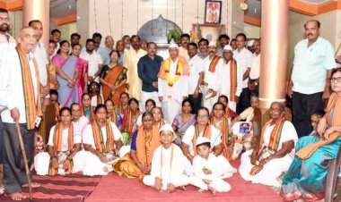 भाजपाच्या वतीने २५ जेष्ठ वारकऱ्यांचा सत्कार......वारकऱ्यांच्या सन्मानासाठी भाजपा सिंधुदुर्गचा स्तुत्य उपक्रम