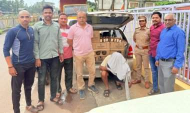 बेकायदा दारू वाहतूक केल्याप्रकरणी होडावडा येथील एक ताब्यात