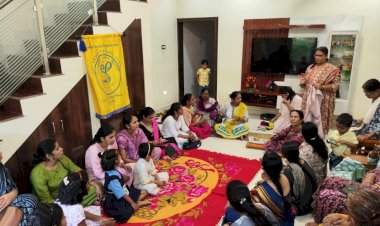 लिनेस क्लब, वेंगुर्ला आयोजित मॅट रांगोळी प्रशिक्षणास महिलांचा उत्स्फूर्त प्रतिसाद