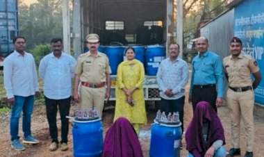 गोवा बनावटीची दारू वाहतूक केल्याप्रकरणी गुजरात येथील दोघे ताब्यात