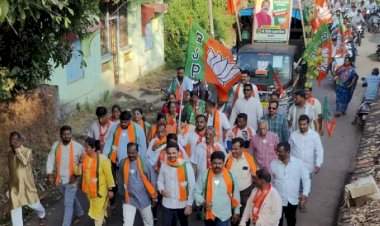 वेंगुर्ला येथे भाजपाची भव्य रॅली