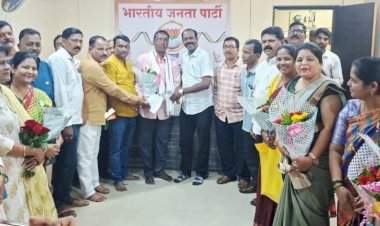 शरद मेस्त्री यांचा वेंगुर्ला भाजपाच्या वतीने सत्कार