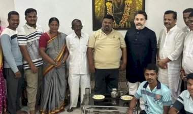 आमदार निलेश राणे प्रमोद गावडेंच्या भेटीला