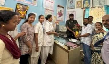 सुदन कवठणकर यांचा मळेवाड आरोग्य उपकेंद्राच्या वतीने सत्कार