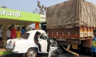 खारेपाटण येथे भीषण अपघात....युवती जागीच ठार