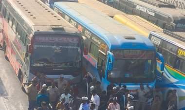 ई-चलन नियमाविरोधात पुणे शहरातील बस-ट्रक सेवा ठप्प