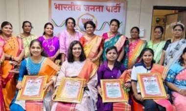 भाजपा महिला मोर्चाच्या वतीने वेंगुर्ले येथे क्रीडा क्षेत्रातील महिलांचा सन्मान