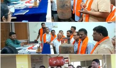 गॅस सिलेंडर पुरवठा सुरळीत झाला नाही तर ठिय्या आंदोलन; शिवसेना उद्धव बाळासाहेब ठाकरे पक्ष आक्रमक