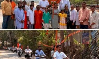 बांदा शहरात हिंदू नववर्षाचे जल्लोषात स्वागत.