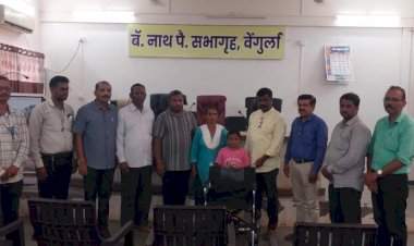 वेंगुर्ले येथे दिव्यांग विद्यार्थ्यांना साहित्याचे वाटप; पंचायत समिती सभापतींचा पुढाकार