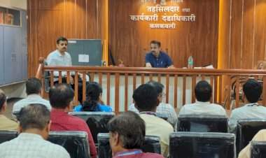 आपत्ती व्यवस्थापनासाठी ग्रामपंचायतींनी सज्ज रहावे.....प्रांताधिकारी जगदीश कातकर यांचे आदेश