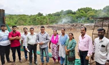 सावंतवाडी कचरा डेपोतील आगीच्या धुरामुळे चराठा ग्रामस्थ आक्रमक