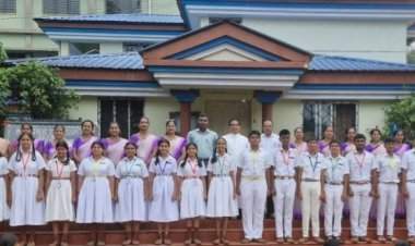 मदर तेरेसा स्कूलमध्ये विद्यार्थी मंत्रिमंडळाचा शपथविधी समारंभ उत्साहात संपन्न