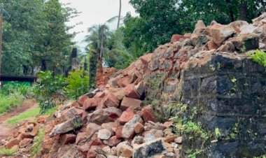 143 वर्षांचा इतिहास जमीनदोस्त! सावंतवाडीच्या ऐतिहासिक जेलची तटबंदी पाडली