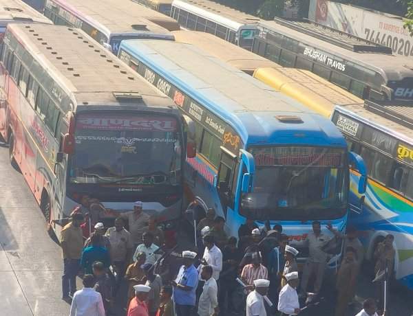 ई-चलन नियमाविरोधात पुणे शहरातील बस-ट्रक सेवा ठप्प