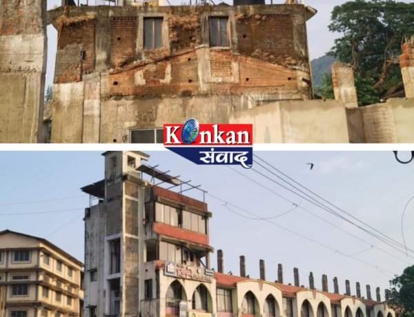 सावंतवाडीत वादळी वाऱ्यामुळे मोठे नुकसान 