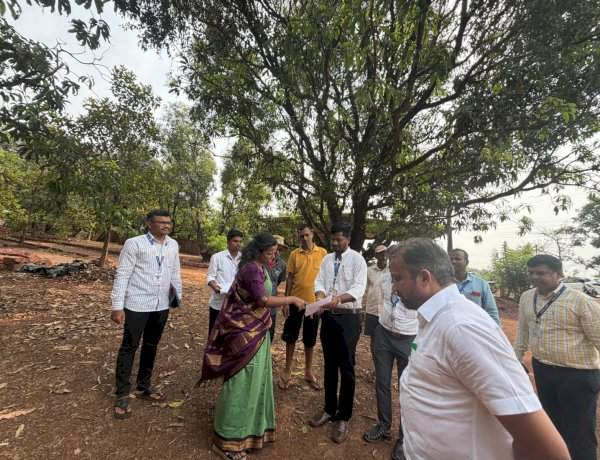 जिल्हाधिकारी तृप्ती धोडमिसे यांचा वैभववाडी दौरा.....जनगणना, आरोग्य व शेती नुकसानीचा घेतला आढावा